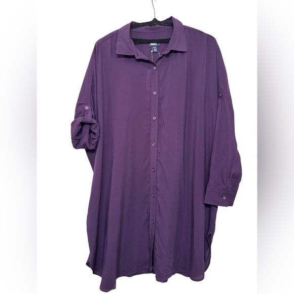 Lands End Tunic Length Swim Cover Up M/L - Picture 6 of 11